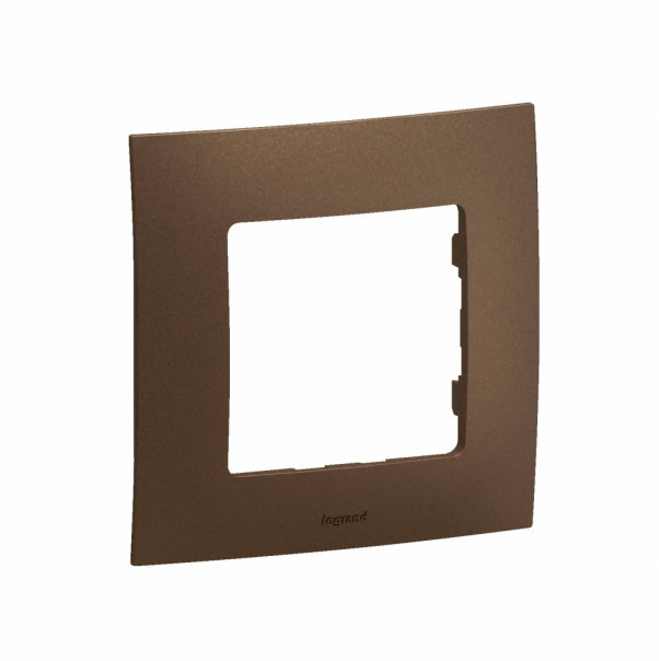 NOWE NILOE - RAMKA POJEDYNCZA BRĄZOWA (DARK BRONZE) - NP111DB - LEGRAND
