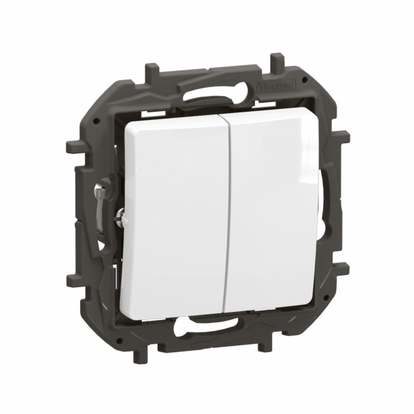 NOWE NILOE - ŁĄCZNIK SCHODOWY PODWÓJNY 10 AX BIAŁY - NP2220WH - LEGRAND