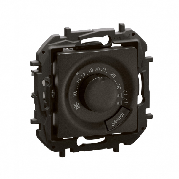 NOWE NILOE - TERMOSTAT ELEKTRONICZNY POKOJOWY CZARNY - NP670BK - LEGRAND