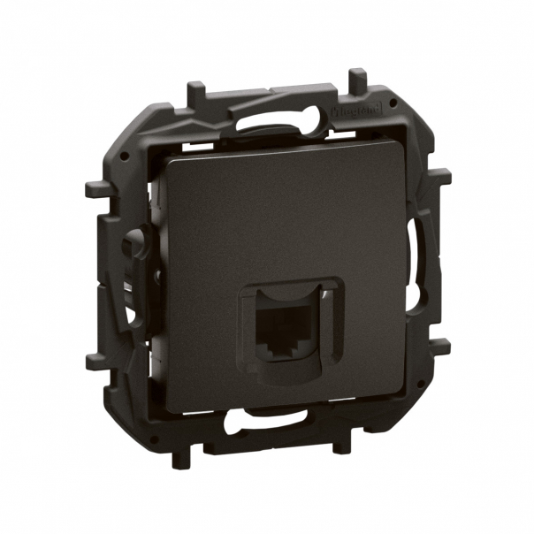 NOWE NILOE - GNIAZDO RJ45 KAT. 6A STP CZARNE - NP4305BK - LEGRAND