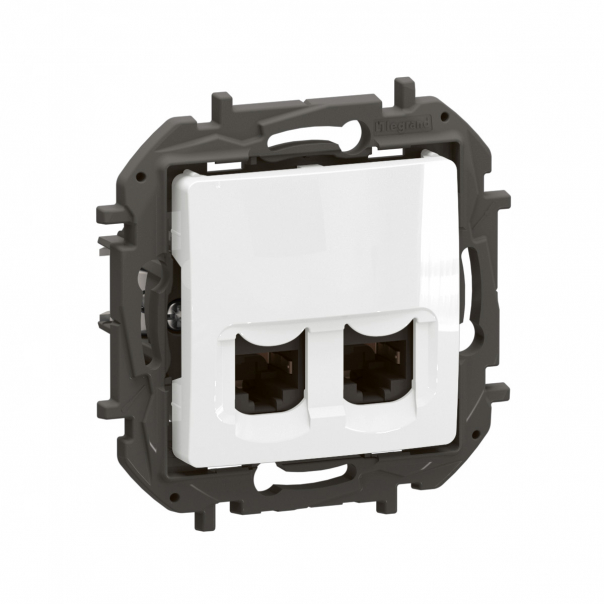 NOWE NILOE - GNIAZDO 2 X RJ45 KAT. 6 FTP BIAŁE - NP4332WH - LEGRAND