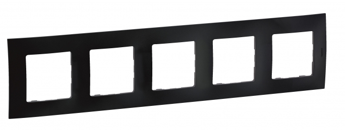 NOWE NILOE - RAMKA PIĘCIOKROTNA CZARNA (BLACK) - NP115BK - LEGRAND