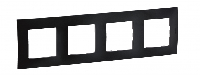 NOWE NILOE - RAMKA CZTEROKROTNA CZARNA (BLACK) - NP114BK - LEGRAND
