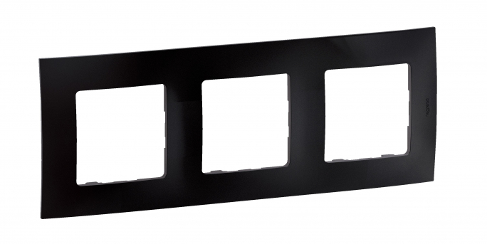 NOWE NILOE - RAMKA POTRÓJNA CZARNA (BLACK) - NP113BK - LEGRAND