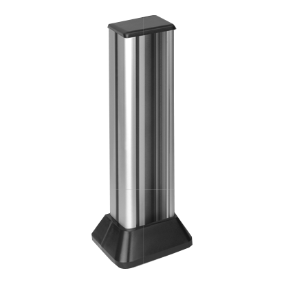 Minikolumna 1-stronna, wys. 316mm, 2-modułowa, 4x K45; aluminium - ALC312/8/14 - KONTAKT SIMON