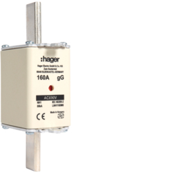 WKŁADKA BEZPIECZNIKOWA 160A NH1 CHARAKTERYSTYKA GG ZWŁOCZNA - LNH1160M6 - HAGER