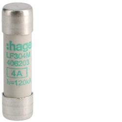 WKŁADKA BEZPIECZNIKOWA 10X38MM 4A AM SILNIKOWA - LF304M - HAGER