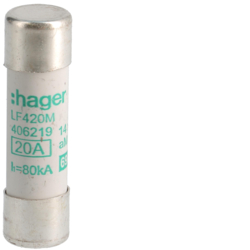WKŁADKA BEZPIECZNIKOWA 14X51MM 20A AM SILNIKOWA - LF420M - HAGER