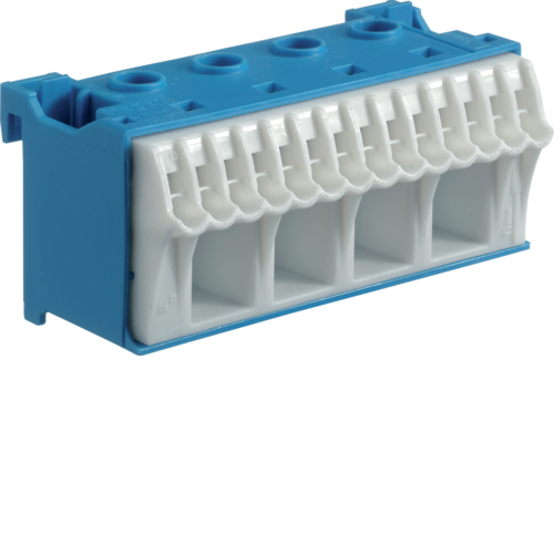 BLOK SAMOZACISKÓW NEUTRALNY NIEBIESKI 4X16 + 14X4 MM UNIVERS NHC 2 SZEROKOŚĆ 75MM UNIVERS NHC QUICK CONNECT - KN18N - HAGER