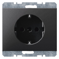 GNIAZDO SCHUKO ANTRACYT MAT LAKIEROWANY K.1 - 47157006 - HAGER