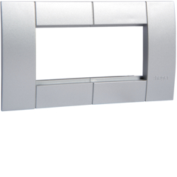 RAMKA MONTAŻOWA PODWÓJNA 45X45 ALUMINIUM - GT452ALU - HAGER