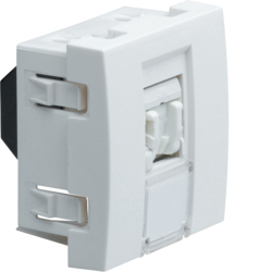 GNIAZDO INFORMATYCZNE RJ45 KAT.5E UTP 2 MODUŁY BIAŁY SYSTO - WS211 - HAGER