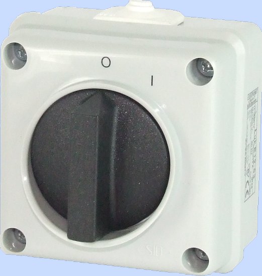 ŁĄCZNIK KRZYWKOWY W OBUDOWIE E12-53 WŁĄCZ-WYŁĄCZ JEDNOFAZOWY 0-I IP-44 - 921256 - ELEKTROMET DZIERŻONIÓW