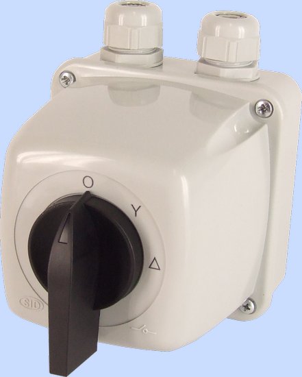 ŁĄCZNIK KRZYWKOWY W OBUDOWIE 16-23 GWIAZDA-TRÓJKĄT 0-G-T IP-44 - 921614 - ELEKTROMET DZIERŻONIÓW