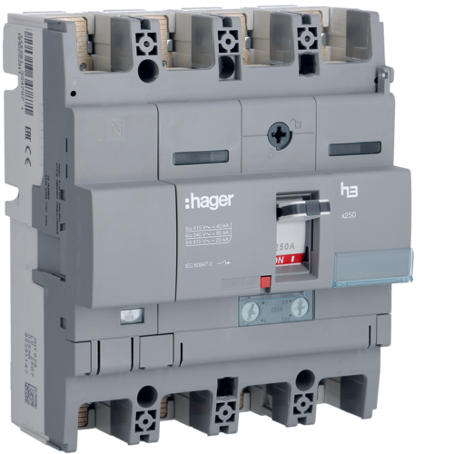 WYŁĄCZNIK MOCY X250 4-POLOWY N50% 40KA 250A TM - HNB252H - HAGER