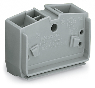 ZŁĄCZKA WEWNĘTRZNA 4-PRZEWODOWA 2,5 MM2 SZARA - 264-351 - WAGO