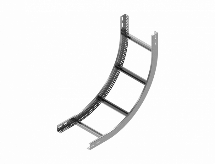 Łuk pionowy wewnętrzny Drabinki LPDWC500H60N 2.0 mm - 469350 - BAKS
