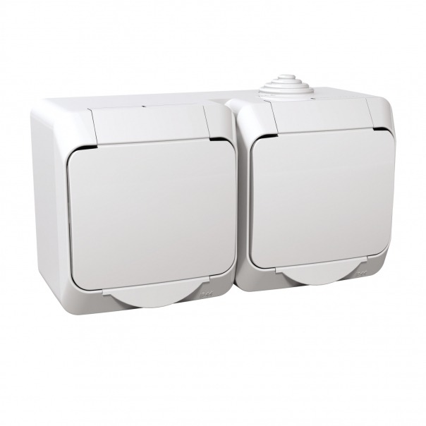 GNIAZDO PODWÓJNE BIAŁE CEDAR PLUS - WDE000522 - SCHNEIDER ELECTRIC