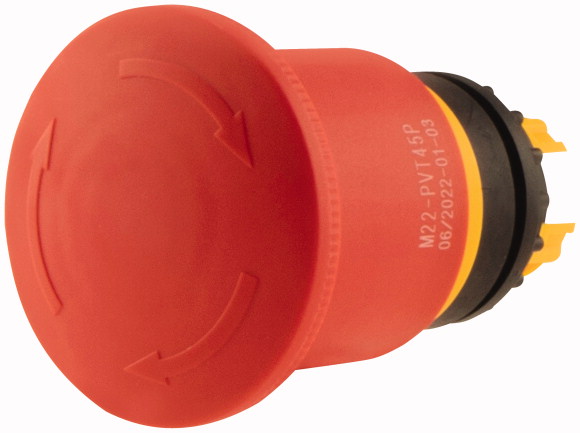 NAPĘD PRZYCISKU BEZPIECZEŃSTWA 45MM BEZ PODŚWIETLENIA M22-PVT45P - 121462 - EATON