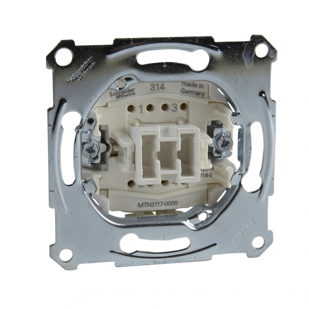 MECHANIZM ŁĄCZNIKA KRZYŻOWEGO ZACISK BEZŚRUBOWY 250VAC 10A MERTEN - MTN3117-0000 - SCHNEIDER ELECTRIC