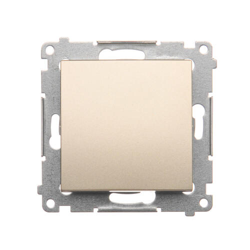 Łącznik jednobiegunowy (moduł) 16AX, 250V~, zaciski śrubowe; złoty mat - DW1A.01/44 - KONTAKT SIMON