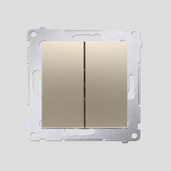 ŁĄCZNIK ŚWIECZNIKOWY ZACISKI AUTOMATYCZNE 10AX 250V ZŁOTY MAT SIMON 54 - DW5.01/44 - KONTAKT SIMON