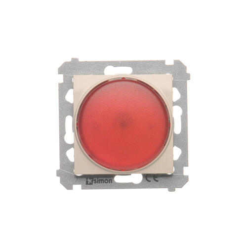 Sygnalizator świetlny LED &ndash; światło czerwone (moduł) 230V~; kremowy - DSS2.01/41 - KONTAKT SIMON