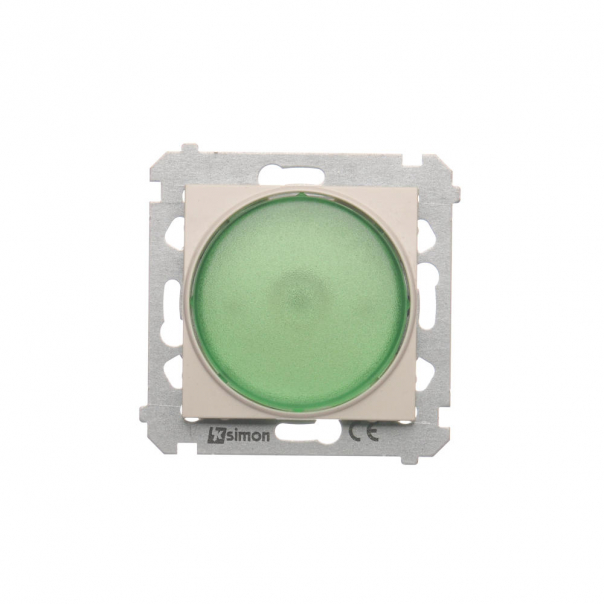 Sygnalizator świetlny LED &ndash; światło zielone (moduł) 230V~; kremowy - DSS3.01/41 - KONTAKT SIMON