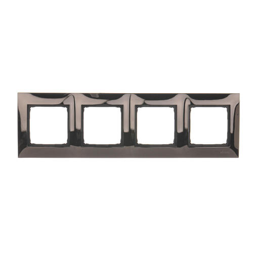 Ramka 4-krotna PREMIUM IP20 / IP44; ciemna stal - DR4/67 - KONTAKT SIMON