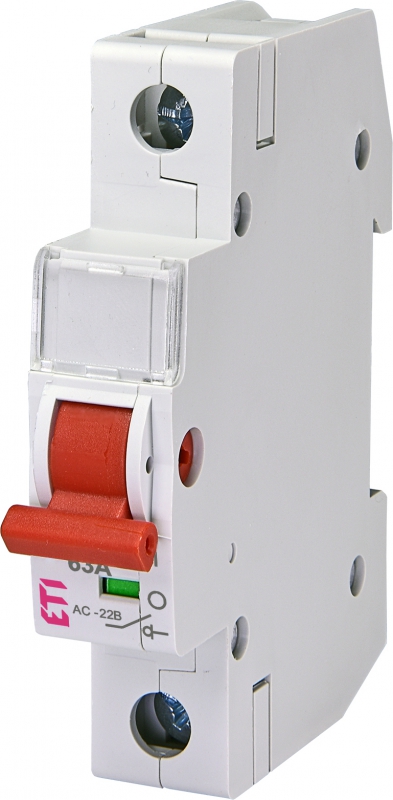 ROZŁĄCZNIK IZOLACYJNY 63A SV 163 1P 63A - 002423114 - ETI