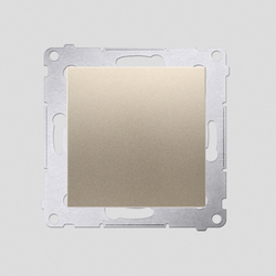 Przycisk pojedynczy rozwierny bez piktogramu (moduł) 10AX, 250V~, szybkozłącza; złoty mat - DPR1.01/44 - KONTAKT SIMON