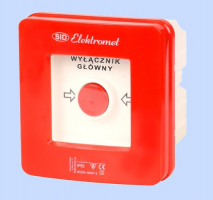 WYŁĄCZNIK ALARMOWY SAMOCZYNNY PODTYNKOWY 2 TORY PRĄDOWE 12A NC-NO WYŁĄCZNIK GŁÓWNY PODTYNKOWY, SAMOCZYNNY WGP-1S - 921590 - ELEKTROMET DZIERŻONIÓW
