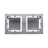 Puszka natynkowa płytka (31mm) podwójna; stal inox - MPN2/21 - KONTAKT SIMON