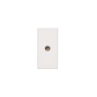 Płytka K45/2 gniazda mini-jack 22,5x45mm + wkład; zaciski śrubowe; czysta biel - K123B/9 - KONTAKT SIMON