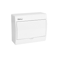 ROZDZIELNIA MODUŁOWA NATYNK 8 MODUŁÓW IP40 BIAŁE DRZWI RN-8 FALA - 7.12 - ELEKTROPLAST OPATÓWEK