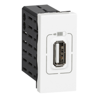 GNIAZDO ZASILAJĄCE 1 X USB 5 V 750 MA BIAŁY MOSAIC - 077591 - LEGRAND