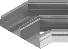 Kolano kanału dwutorowe 45&deg; KKNMd175H48 1,00 mm - 541117 - BAKS