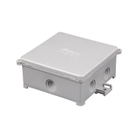 PUSZKA NATYNK 80X80X41MM Z DŁAWICAMI 6XM16 IP44 SZARY PIN 80S - 31.81 - ELEKTROPLAST OPATÓWEK
