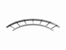Łuk zewnętrzny drabinki 90&deg; LDZC300H45 N 2,00 mm - 447130 - BAKS