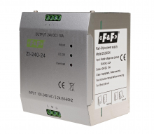 Zasilacz impulsowy przemysłowy nap. wej. 90&divide;264V AC/120&divide;370V DC, P=240W nap. Wyj. 24V DC - ZI-240-24V - F&F