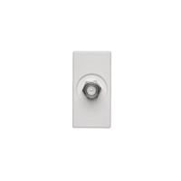 Płytka K45/2 gn. SAT (F) żeńskie 22,5x45mm + wkład; czysta biel - K102C/9 - KONTAKT SIMON