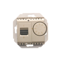 Regulator temperatury z czujnikiem wewnętrznym (moduł) 16(2) A, 230V~. Montaż na wkręty; złoty mat - DRT10W.02/44 - KONTAKT SIMON