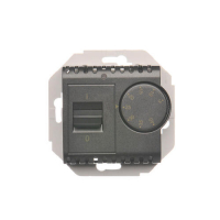 Regulator temperatury z czujnikiem wewnętrznym (moduł) 16(2) A, 230V~. Montaż na wkręty; antracyt - DRT10W.02/48 - KONTAKT SIMON