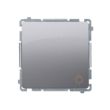 Przycisk światło (moduł) 16AX, 250V~, zaciski śrubowe; stal inox - BMS1A.01/21 - KONTAKT SIMON