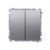 Łącznik świecznikowy (moduł) 16AX, 250V~, zaciski śrubowe; stal inox - BMW5A.01/21 - KONTAKT SIMON