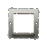 Adapter (przejściówka) na osprzęt standardu 45 × 45 mm. Montaż do puszki na wkręty; satynowy - BMA45/29 - KONTAKT SIMON