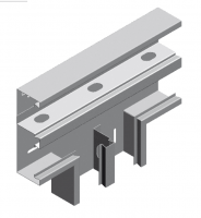 Trójnik kanału naś. dwutorowy TSKSd215H68 1,00 mm - 950521 - BAKS