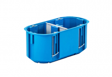 PUSZKA PODTYNK FI 2X60X63 PODWÓJNA DO PUSTYCH ŚCIAN GIPS GŁĘBOKA NIEBIESKI MULTIBOX P2X60D - 32092203 - SIMET