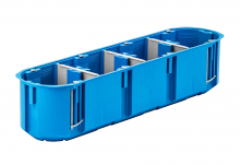 PUSZKA PODTYNK FI 4X60X63 POCZWÓRNA DO PUSTYCH ŚCIAN GIPS GŁĘBOKA NIEBIESKI MULTIBOX P4X60D - 32097203 - SIMET