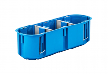 PUSZKA PODTYNK FI 3X60X63 POTÓJNA DO PUSTYCH ŚCIAN GIPS GŁĘBOKA NIEBIESKI MULTIBOX P3X60D - 32104203 - SIMET